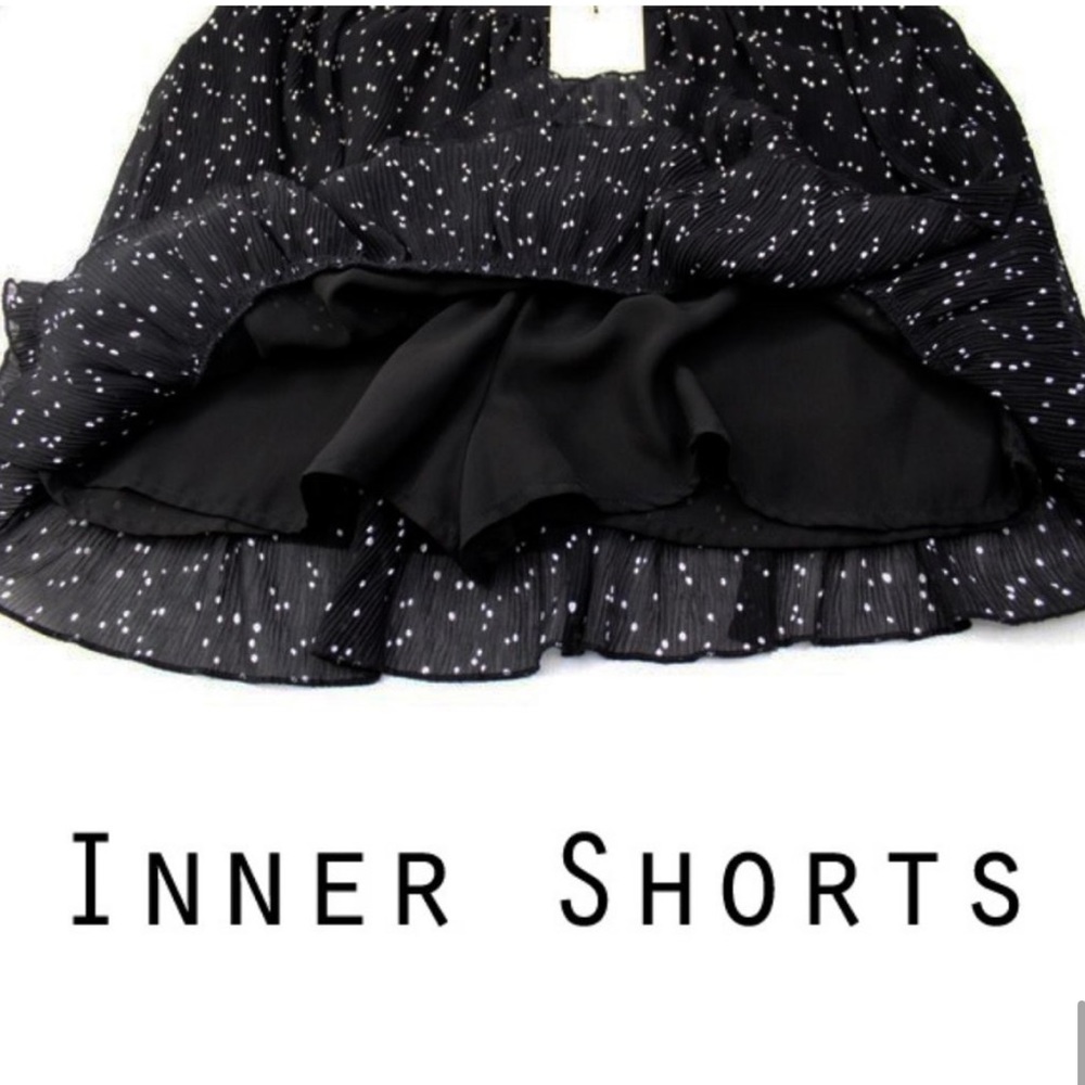 Zara Black and White Polka Dot Skort - Picture 4 of 15